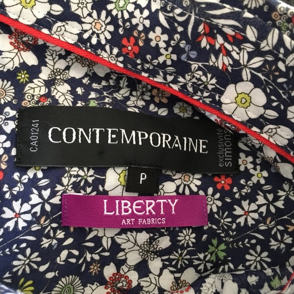 LIBERTY X SIMONS Floral Cotton Button Up Shirt S - Picture 4 of 5